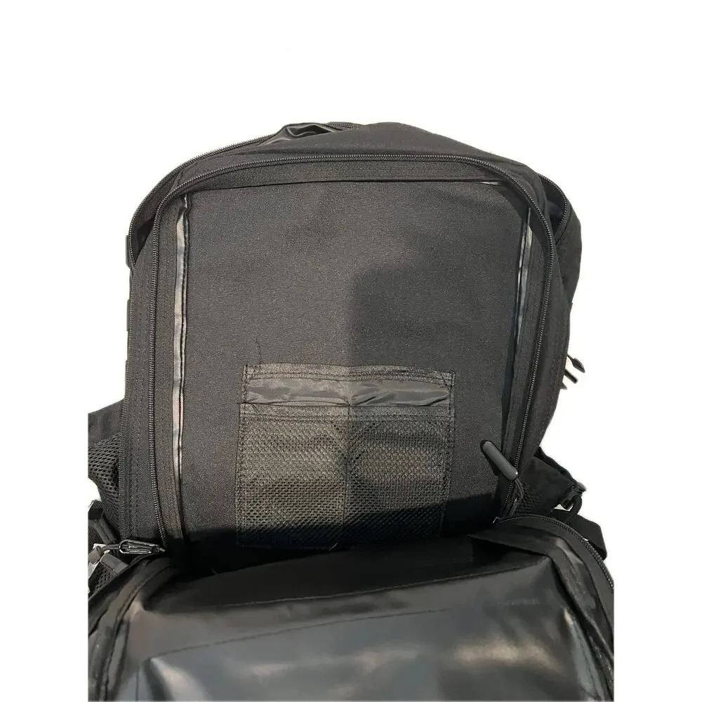 Wotony Black Canvas Tactical Backpack